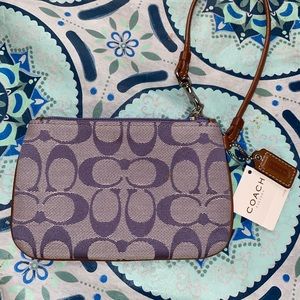 Coach Wristlet brown and purple